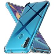 Anti Shock Hülle für Samsung Galaxy M11 Schutzhülle mit verstärkten Ecken Transparent Case