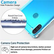 Anti Shock Hülle für Samsung Galaxy M11 Schutzhülle mit verstärkten Ecken Transparent Case