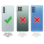 Anti Shock Hülle für Samsung Galaxy M23 5G Schutzhülle mit verstärkten Ecken Transparent Case