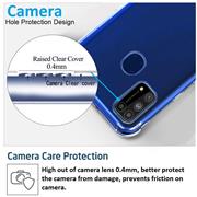 Anti Shock Hülle für Samsung Galaxy M31 Schutzhülle mit verstärkten Ecken Transparent Case