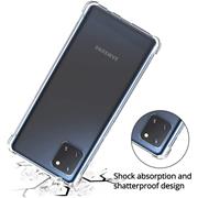 Anti Shock Hülle für Samsung Galaxy Note 10 Lite Schutzhülle mit verstärkten Ecken Transparent Case