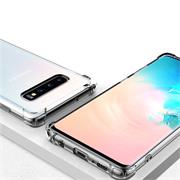 Anti Shock Hülle für Samsung Galaxy S10 Schutzhülle mit verstärkten Ecken Transparent Case