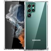 Anti Shock Hülle für Samsung Galaxy S22 Ultra Schutzhülle mit verstärkten Ecken Transparent Case