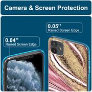 Handy Case für Apple iPhone 12 Mini Hülle Motiv Marmor Schutzhülle Slim Cover