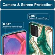 Handy Case für OPPO A54 / A74 5G Hülle Motiv Marmor Schutzhülle Slim Cover