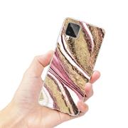 Handy Case für Samsung Galaxy A12 / M12 Hülle Motiv Marmor Schutzhülle Slim Cover