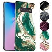 Handy Case für Samsung Galaxy S10 Hülle Motiv Marmor Schutzhülle Slim Cover