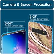 Handy Case für Samsung Galaxy S10 Hülle Motiv Marmor Schutzhülle Slim Cover