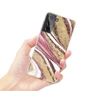 Handy Case für Samsung Galaxy S21 Hülle Motiv Marmor Schutzhülle Slim Cover