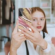 Handy Case für Samsung Galaxy S21 Plus Hülle Motiv Marmor Schutzhülle Slim Cover