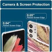 Handy Case für Samsung Galaxy S21 Ultra Hülle Motiv Marmor Schutzhülle Slim Cover