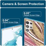Handy Case für Samsung Galaxy S22 Ultra Hülle Motiv Marmor Schutzhülle Slim Cover