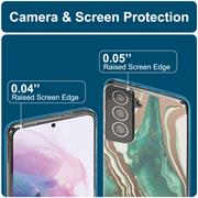 Handy Case für Samsung Galaxy S21 Plus Hülle Motiv Marmor Schutzhülle Slim Cover