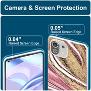 Handy Case für Xiaomi Mi 11 Lite 4G/5G Hülle Motiv Marmor Schutzhülle Slim Cover