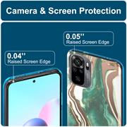 Handy Case für Xiaomi Redmi Note 10 5G Hülle Motiv Marmor Schutzhülle Slim Cover