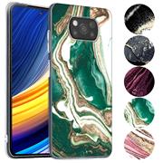 Handy Case für Xiaomi Poco X3 Pro / X3 Hülle Motiv Marmor Schutzhülle Slim Cover