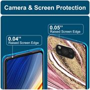 Handy Case für Xiaomi Poco X3 Pro / X3 Hülle Motiv Marmor Schutzhülle Slim Cover