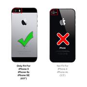 Handy Case für Apple iPhone 5 / 5S / SE Hülle Glitzer Cover TPU Schutzhülle