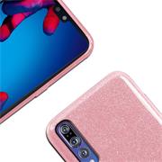 Handy Case für Huawei P20 Pro Hülle Glitzer Cover TPU Schutzhülle