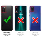 Handy Case für Samsung Galaxy A02s Hülle Glitzer Cover TPU Schutzhülle