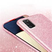 Handy Case für Samsung Galaxy A02s Hülle Glitzer Cover TPU Schutzhülle