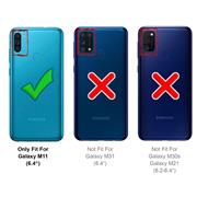 Handy Case für Samsung Galaxy M11 Hülle Glitzer Cover TPU Schutzhülle