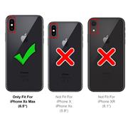 TPU Hülle für Apple iPhone XS Max Case Silikon Cover Transparent mit Farbrand Handyhülle