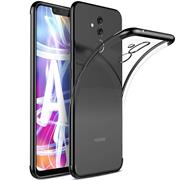 TPU Hülle für Huawei Mate 20 Lite Case Silikon Cover Transparent mit Farbrand Handyhülle