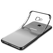 TPU Hülle für Samsung Galaxy A3 2017 Case Silikon Cover Transparent mit Farbrand Handyhülle