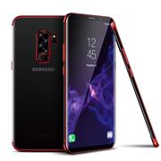 TPU Hülle für Samsung Galaxy J7 2017 Case Silikon Cover Transparent mit Farbrand Handyhülle