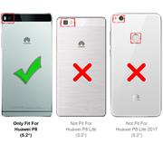 Schutzhülle für Huawei P8 Hülle Transparent Slim Cover Clear Case