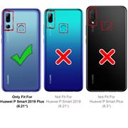 Schutzhülle für Huawei P Smart+ 2019 Hülle Transparent Slim Cover Clear Case