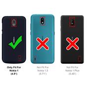Schutzhülle für Nokia 1 Hülle Transparent Slim Cover Clear Case