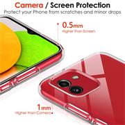 Schutzhülle für Samsung Galaxy A03 Hülle Transparent Slim Cover Clear Case