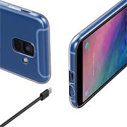 Schutzhülle für Samsung Galaxy A6 Plus Hülle Transparent Slim Cover Clear Case