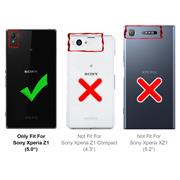 Schutzhülle für Sony Xperia Z1 Hülle Transparent Slim Cover Clear Case