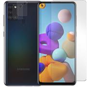 Panzerglas für Samsung Galaxy A21s Schutzfolie 2x Kamera Schutzglas Folie 2x Panzerfolie