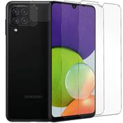 Panzerglas für Samsung Galaxy A22 4G Schutzfolie 2x Kamera Schutzglas Folie 2x Panzerfolie