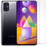 Panzerglas für Samsung Galaxy M31s Schutzfolie 2x Kamera Schutzglas Folie 2x Panzerfolie