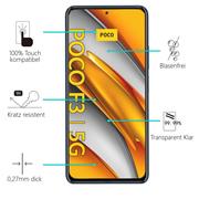 Panzerglas für Xiaomi Poco F3 / Mi 11i Schutzfolie 2x Kamera Schutzglas Folie 2x Panzerfolie