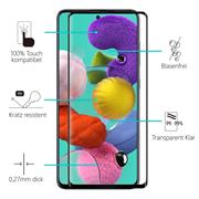 Full Screen Panzerglas für Samsung Galaxy A51 Schutzfolie Glas Vollbild Panzerfolie