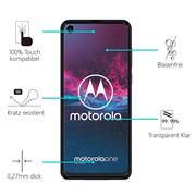 Panzerglas für Motorola One Action Glas Folie Displayschutz Schutzfolie