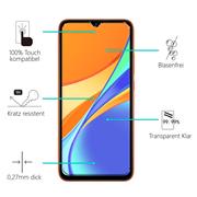 Panzerglas für Xiaomi Redmi 9C Glas Folie Displayschutz Schutzfolie