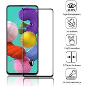 Full Screen Panzerglas für Samsung Galaxy A51 Schutzfolie Glas Vollbild Panzerfolie