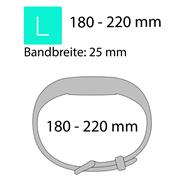Sport Armband Gr. L für Fitbit Charge 3, Charge 4 Ersatzarmband Fitness Silikon Band Ersatzband