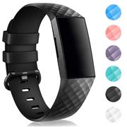 Sport Armband Gr. S für Fitbit Charge 3, Charge 4 Ersatzarmband Fitness Silikon Band Ersatzband