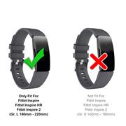 Sport Armband Gr. L für Fitbit Inspire, Inspire 2 Ersatzarmband Fitness Silikon Band Ersatzband