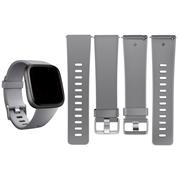Sport Armband Gr. L für Fitbit Versa, Versa 2, Versa Lite Ersatzarmband Fitness Silikon Band Ersatzband