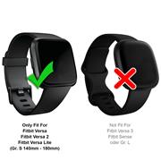 Sport Armband Gr. S für Fitbit Versa, Versa 2, Versa Lite Ersatzarmband Fitness Silikon Band Ersatzband