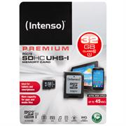 Intenso Premium 32 GB Micro SD SDHC Speicherkarte + Adapter Class 10 Card Karte